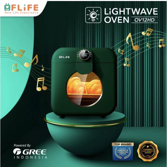 Lightwave Oven Multi Fungsi FLIFE OV12HD Kapasitas 12 Liter