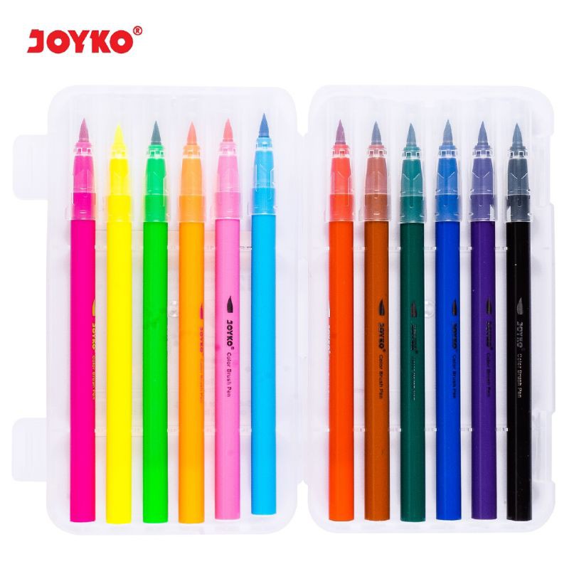 

Joyko Color Brush Pen Pena Kuas Warna Joyko CLP-25 12 Warna Color