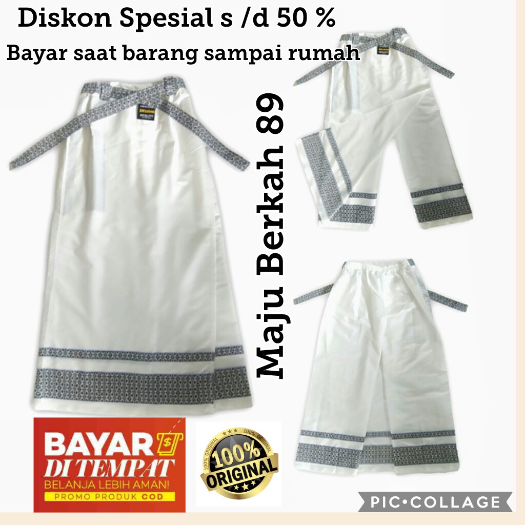 kain sarung celana untuk sholat terlaris pria dewasa bonus peci bisa cod