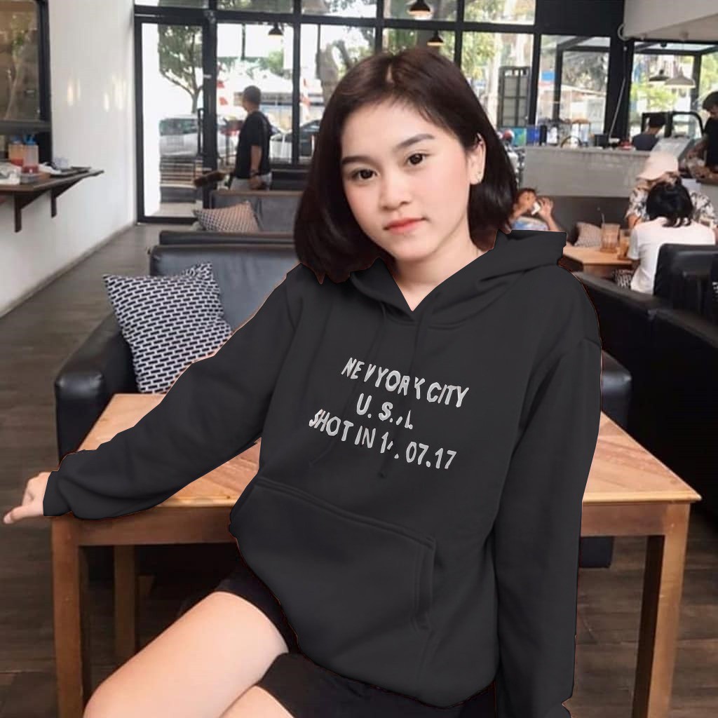 Outfit Sweater Hoodie New York City Trendy Pria Wanita Unisex / Sweater Hoodie Tebal Terbaru Premium Quality