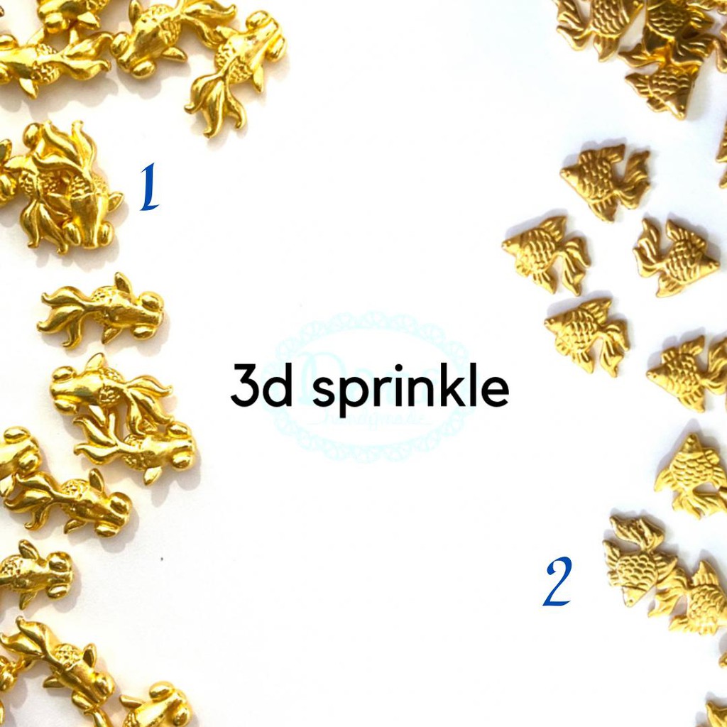 Sprinkle ikan koki charm beads hiasan craft nail art sprinkle