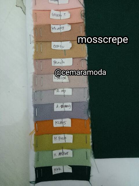 Kain mosscrepe PER 0.5m / arabian crepe IMPORT PREMIUM QUALITY / moscrepe / mostcrepe arabiancrepe / kain gamis kerudung hijab instant jilbab instant pasminah