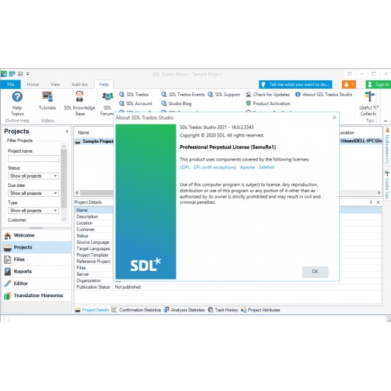 Trados Studio 2021 Professional 16.0.2.3343