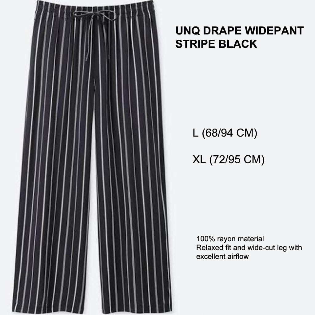Uniqlo Drape Wide Pants - Kulot Panjang Wanita-3