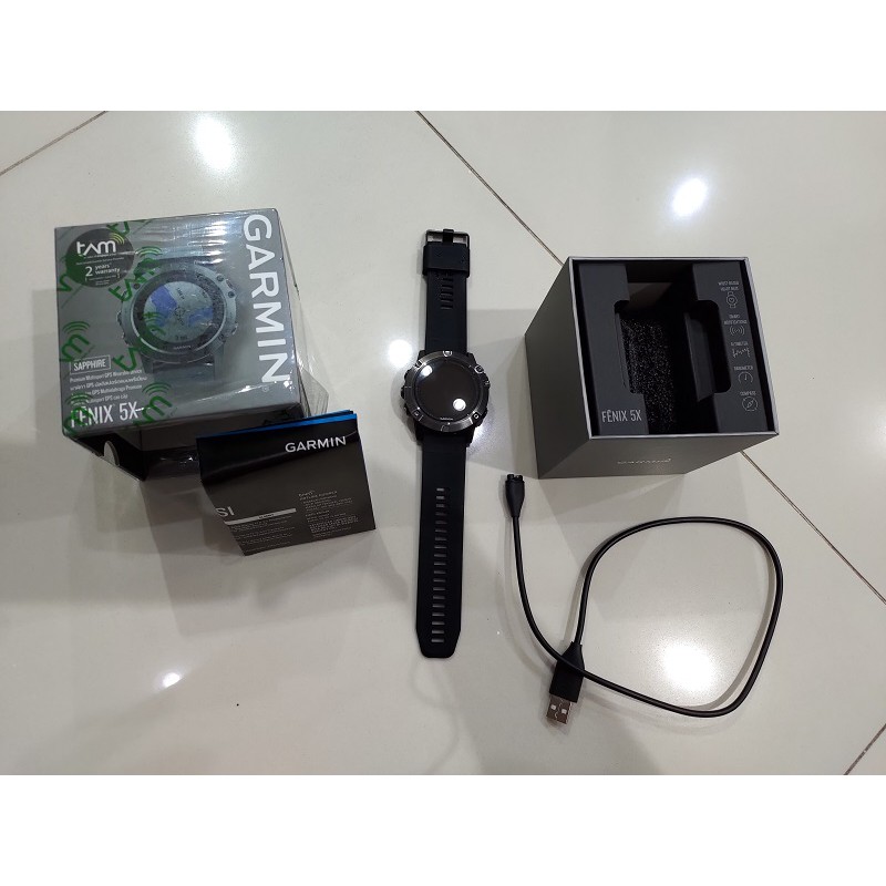GARMIN Fenix 5X Sapphire ORIGINAL EX TAM MULUS LIKE NEW.