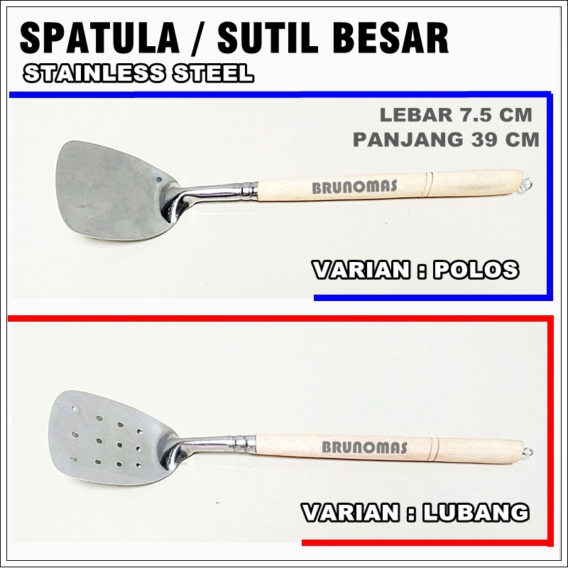 Jual Sutil Besar Spatula Sodet Stainless Steel Shopee Indonesia