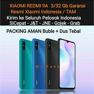 Xiaomi Redmi 9a ram 3/32 baru segel pabrikan garansi resmi Xiaomi Indonesia 2tahun