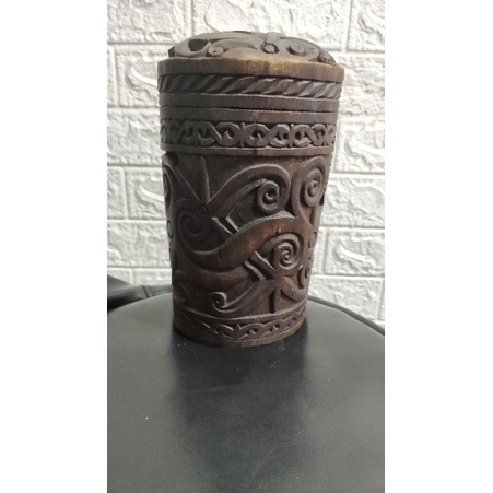 TOPONK / TAS KAYU UKIRAN DAYAK