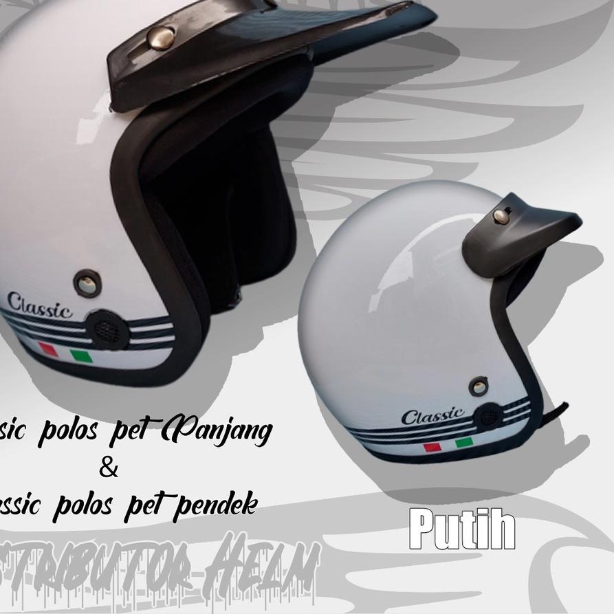 HELM BOGO RETRO TULISAN CLASSIC  DEWASA KACA PET TOPI  TANPA KACA/HELM MOTOR/HELM COWOK KEREN/HELM O