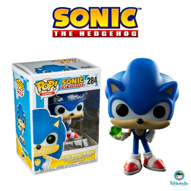 Funko POP Games Sonic the Hedgehog - Sonic with Chaos Emerald #284