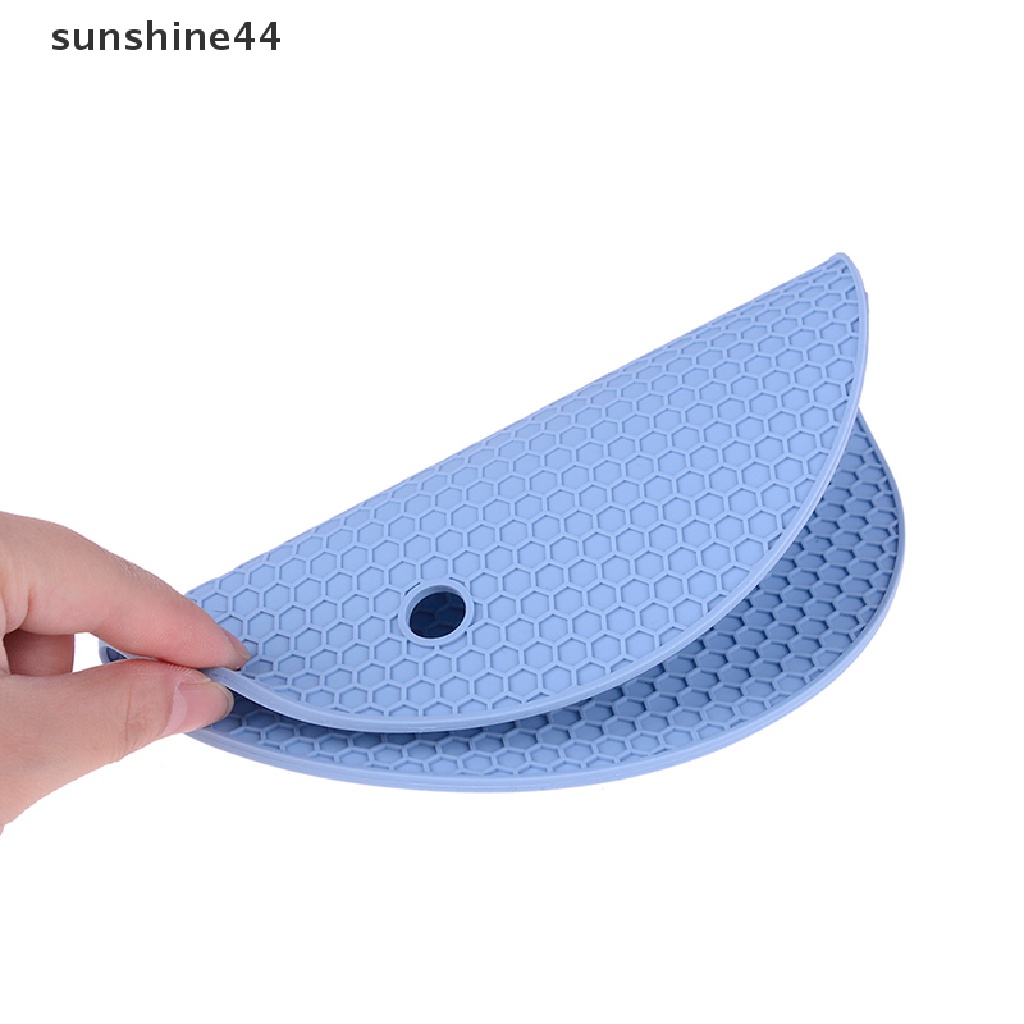 Sunshine 1PC Alas Piring / Wadah Makanan Dengan Bahan Silikon Non-slip Dan Tahan Panas  .