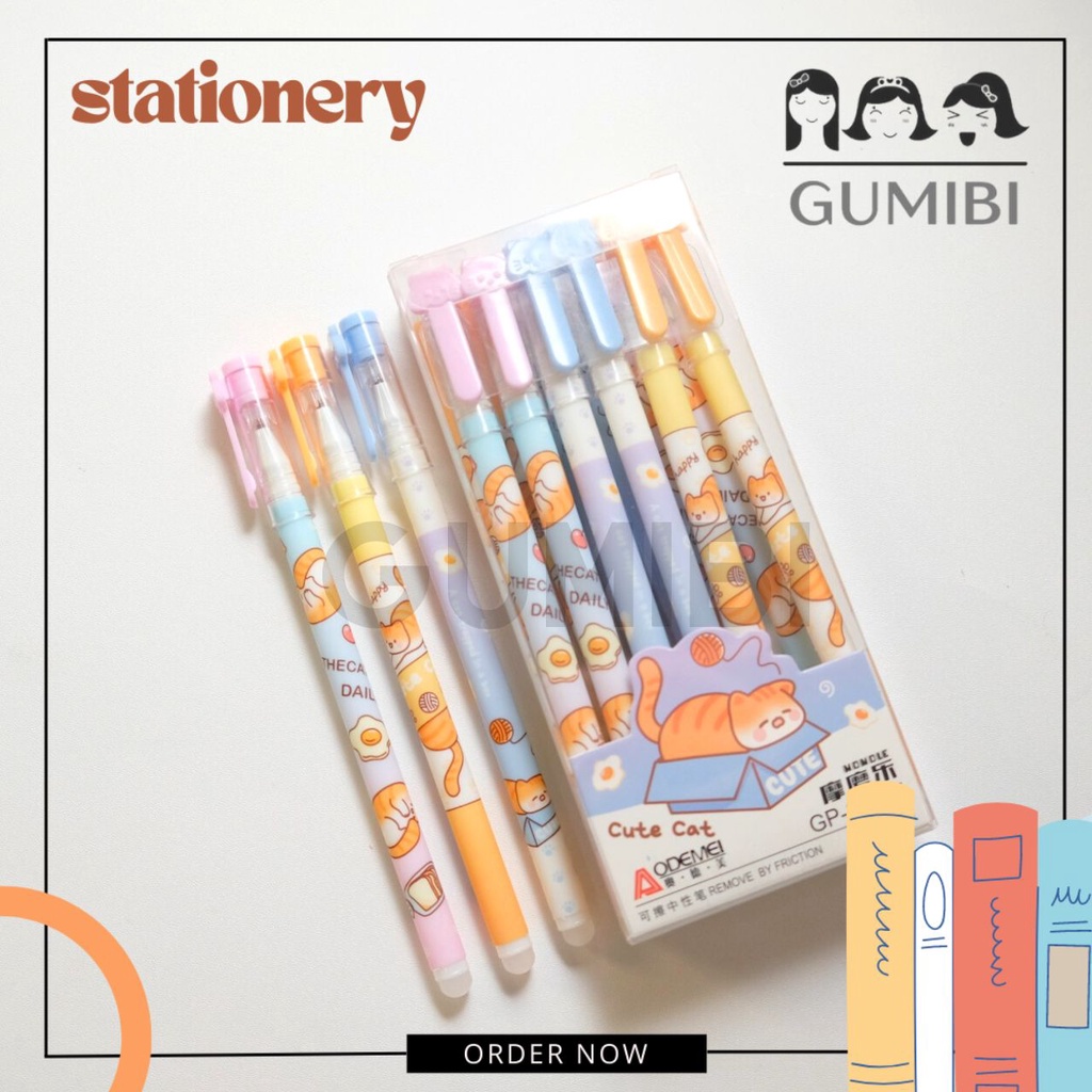 

PULPEN HAPUS ODEMEI HARGA SATUAN ERASABLE PEN AODEMEI MOTIF KARTUN LUCU UNIK