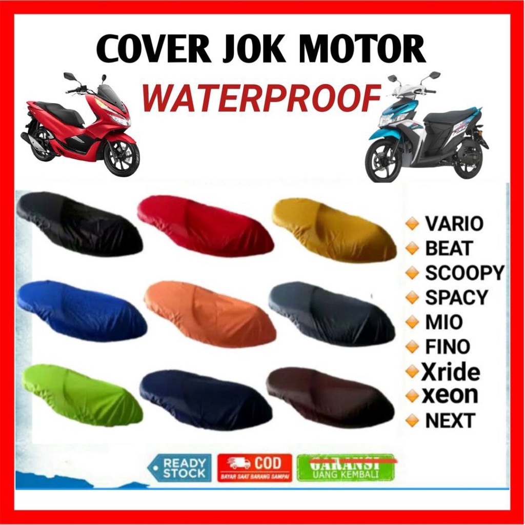 Cover Sarung Pelindung kulit jok motor Murah anti air Waterproof Untuk xride jupiter beat vario scoopy mio next supra grand prima - COD Terlaris