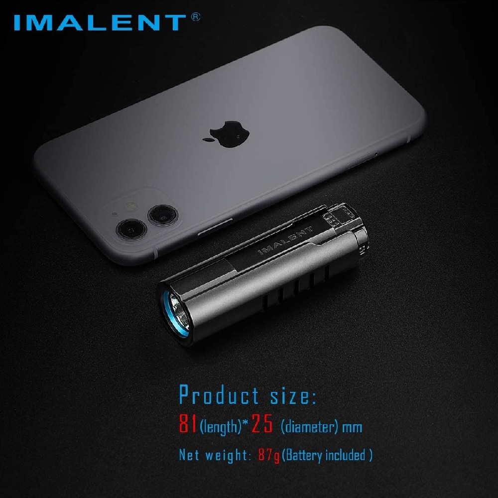 IMALENT LD70 - Mini EDC Flashlight 4000 Lumens - Senter Mini Hiking Camping Emergency Portabel Super Terang 4000 Lumens