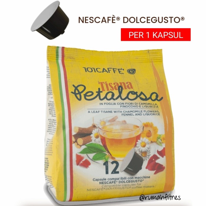 

ASLI NESCAFE DOLCE GUSTO TEH CHAMOMILE HERBAL PER KAPSUL