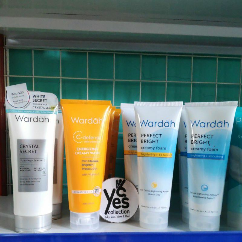 Wardah Sabun Cuci Muka Creamy Foam 100 ml Face facial Wash oil Contol Smoot Perfect perfact Bright