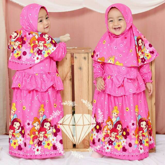 GAMIS ANAK PEREMPUAN BARBIE 2 IN 1