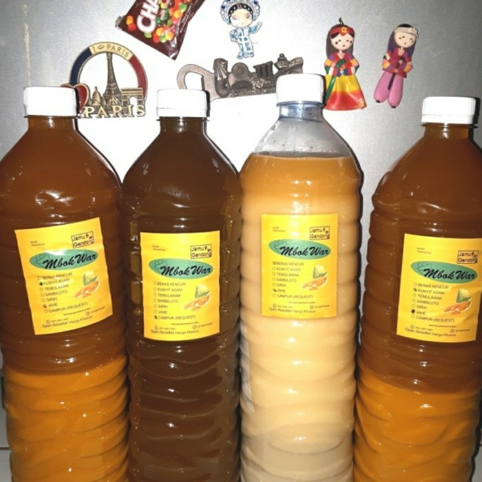 

1,5 Liter jamu beras kencur, kunyit asem, Temulawak, jahe, reseller (BERKUALITAS)