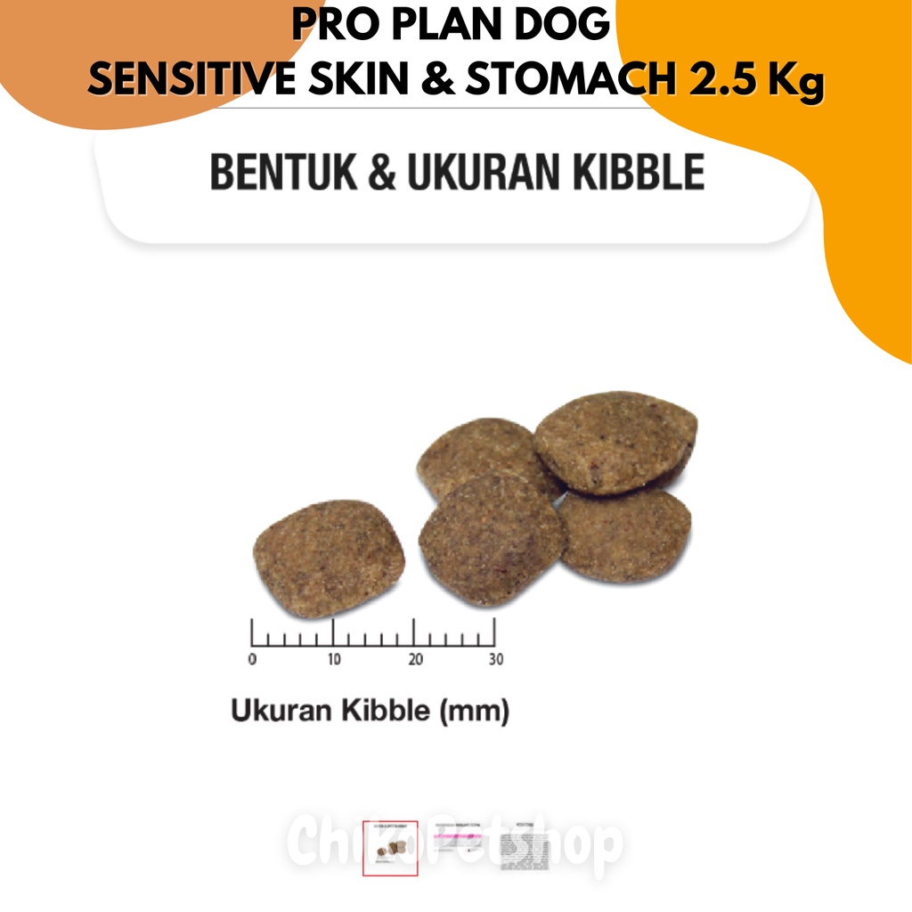 Makanan Anjing PRO PLAN DOG ADULT ALL SIZE Sensitive Skin &amp; Stomach Salmon &amp; Tuna 2.5Kg | PROPLAN DOG 2,5 Kg