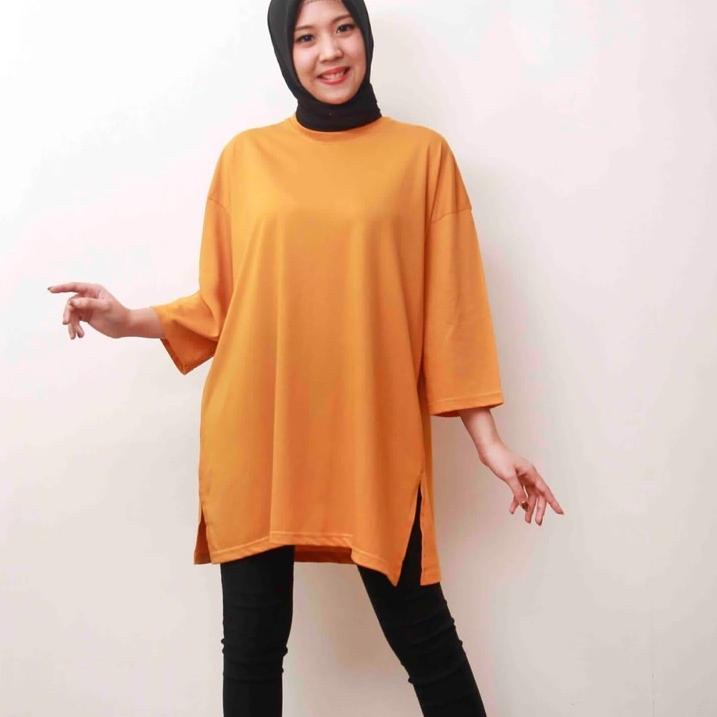 Kaos Oversize Polos / Kaos Oversize Hijab/ Kaos Oversize Wanita / Atasan Oversize