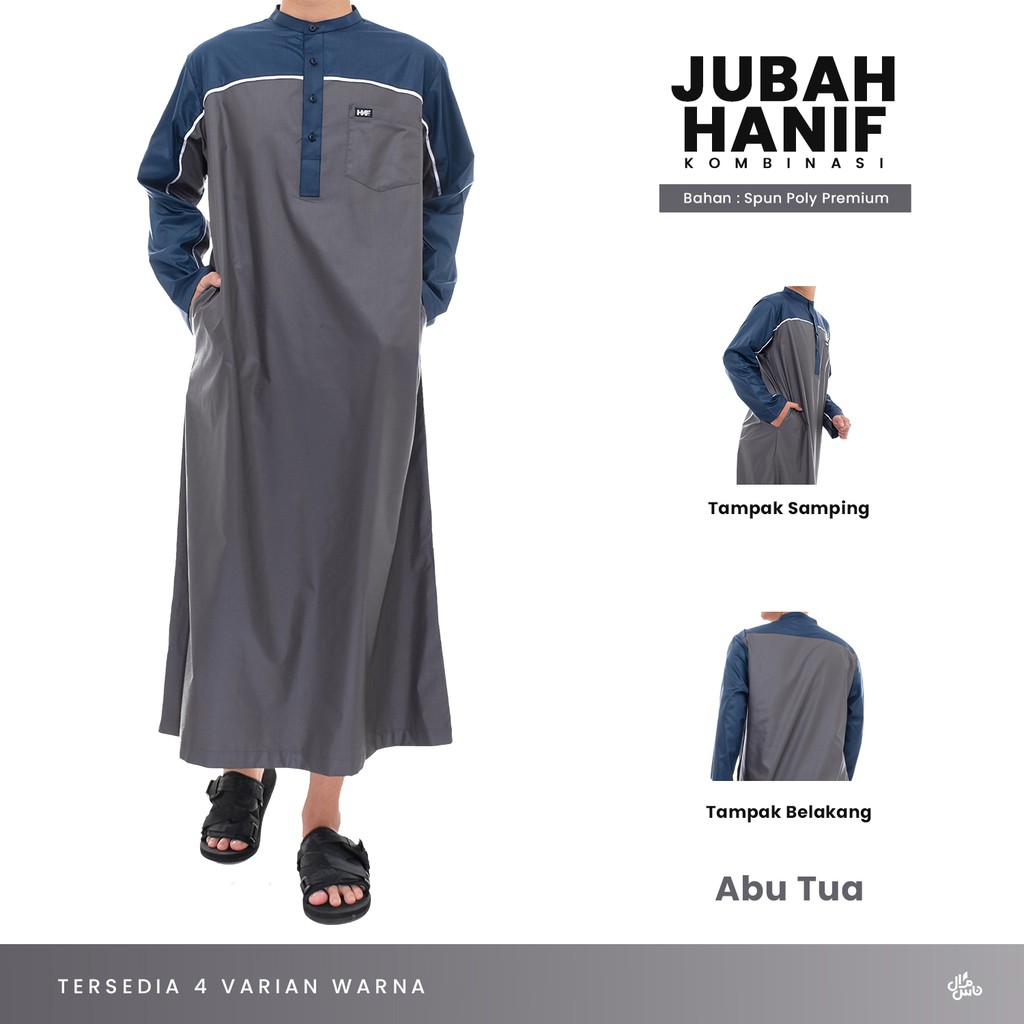 Jubah Pria Gamis Pria Hanif Kombinasi Arab Big Size Jumbo XXL XXXL 2XL 3XL Jubah Pria / Gamis pria / Jubah Gamis Laki Gamis Pria Dewasa Fashion Muslim Pria Arab Pakistan