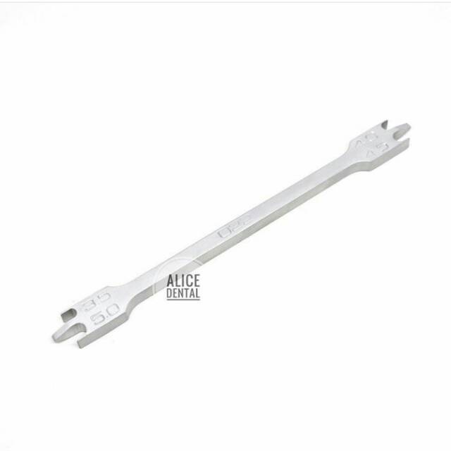 Bracket gauge positioning 022 pengukur posisi tinggi bracket ruler behel ortho gigi dental positioner orthodontic alat ukur tinggi bracket