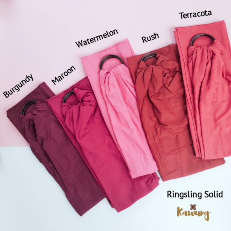 Ringsling kawung solid polos