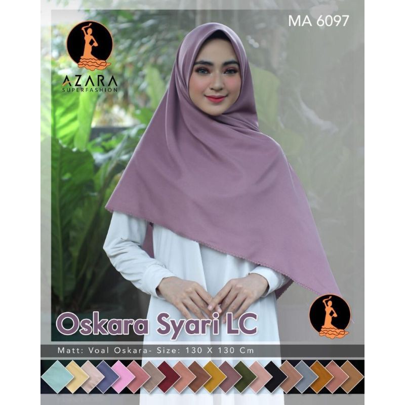 kerudung segiempat Azara Oskara syar'i LC voal