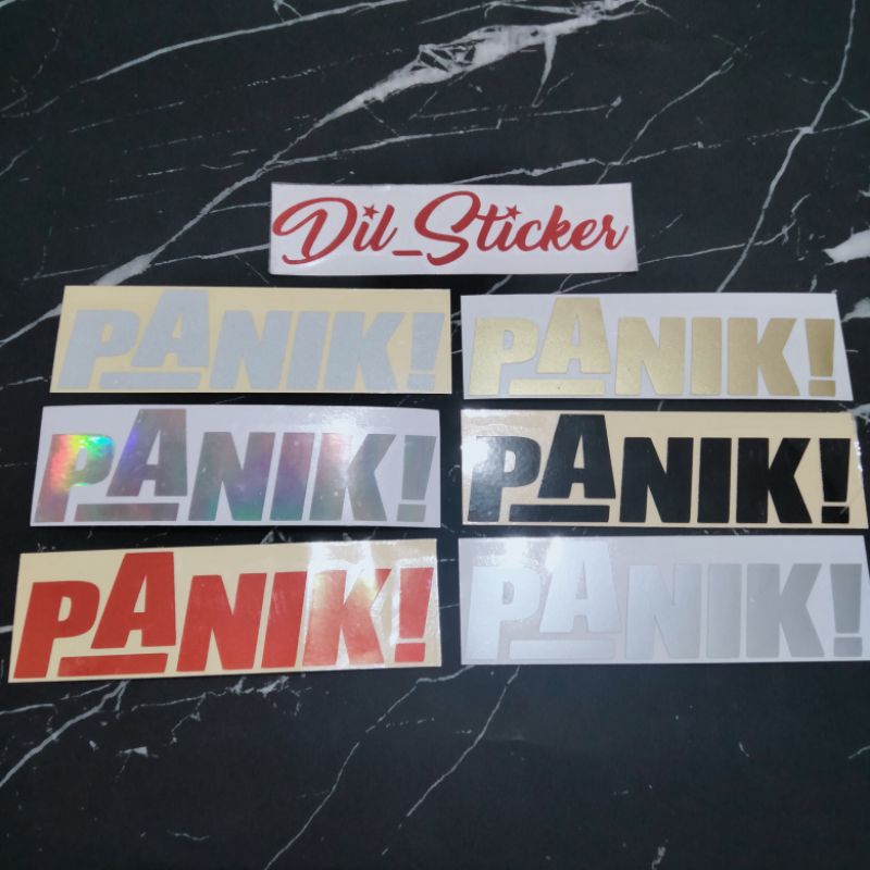 

STICKER PANIK CUTTING