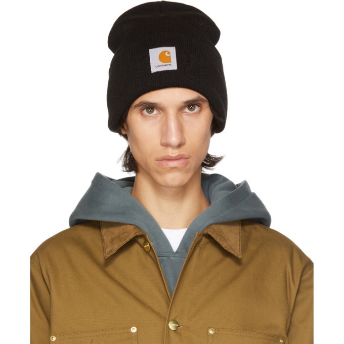 (PROMO) CARHARTT WIP BEANIE SHORT WATCH/BLACK - ONE SIZE