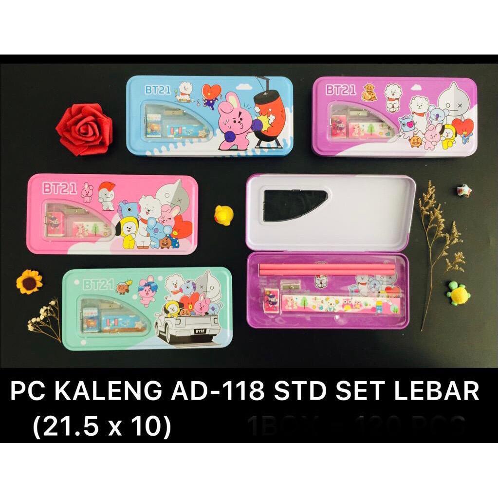 

ROYALE STATIONARY - KOTAK PENSIL KALENG 2 SUSUN PLUS ISI BESAR KARAKTER KARTUN AD-118. MURAH