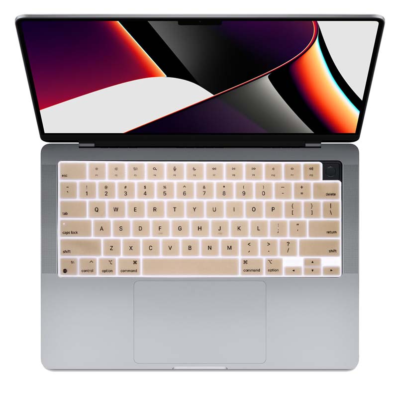 skin silikon pelindung keyboard bahasa inggris untuk macbook air m2 a2681 macbook pro 14 16 a2442 a2