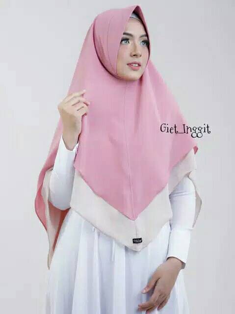 Khimar mecca hijab antem semi nonpad by giet inggit