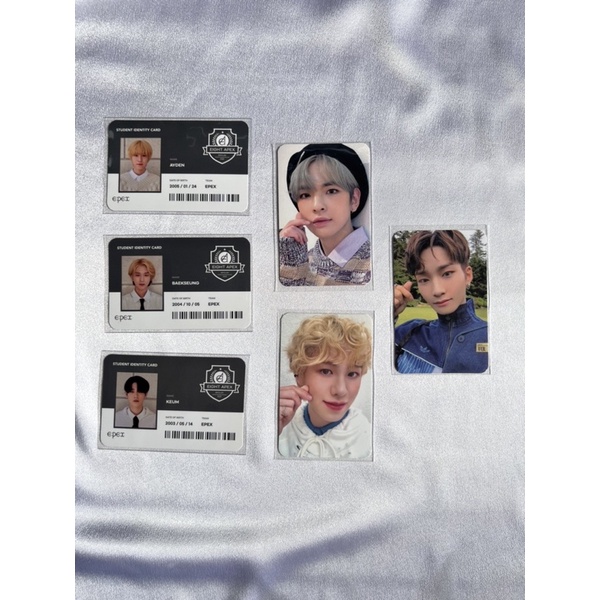 wts epex idc ayden baeksung keum pc jeff mu photocard