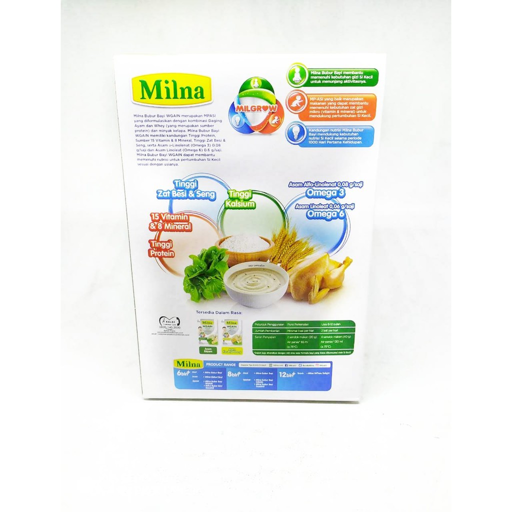 Milna WGAIN - Bubur Bayi ( 6 Bulan +)