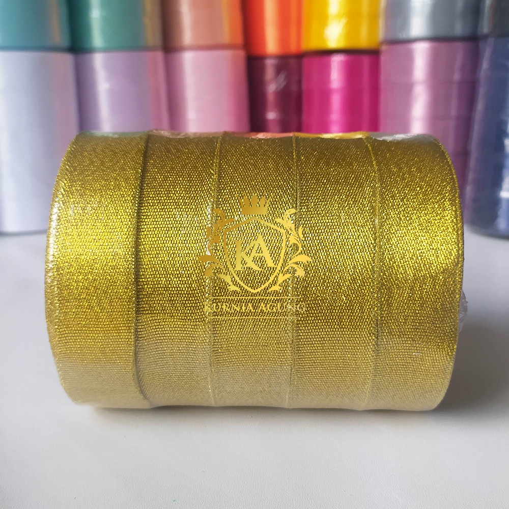 Pita Satin Eagle impor Taiwan Ukuran 2.5cm / 1 Inch souvenir kado murah Dijual Per Roll