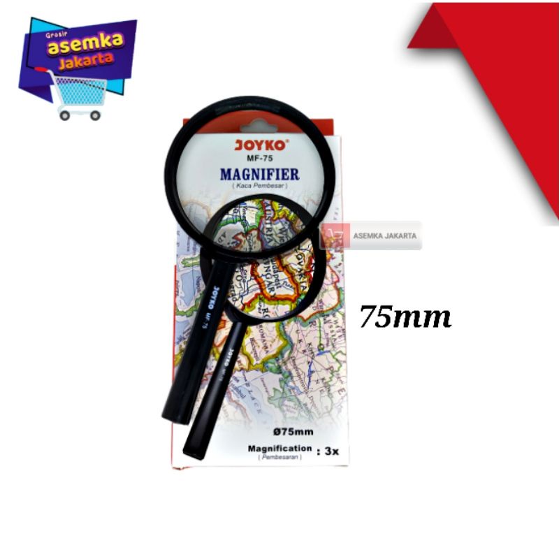 Kaca Pembesar Glass  Magnifier import  50 mm - 75mm - 100mm