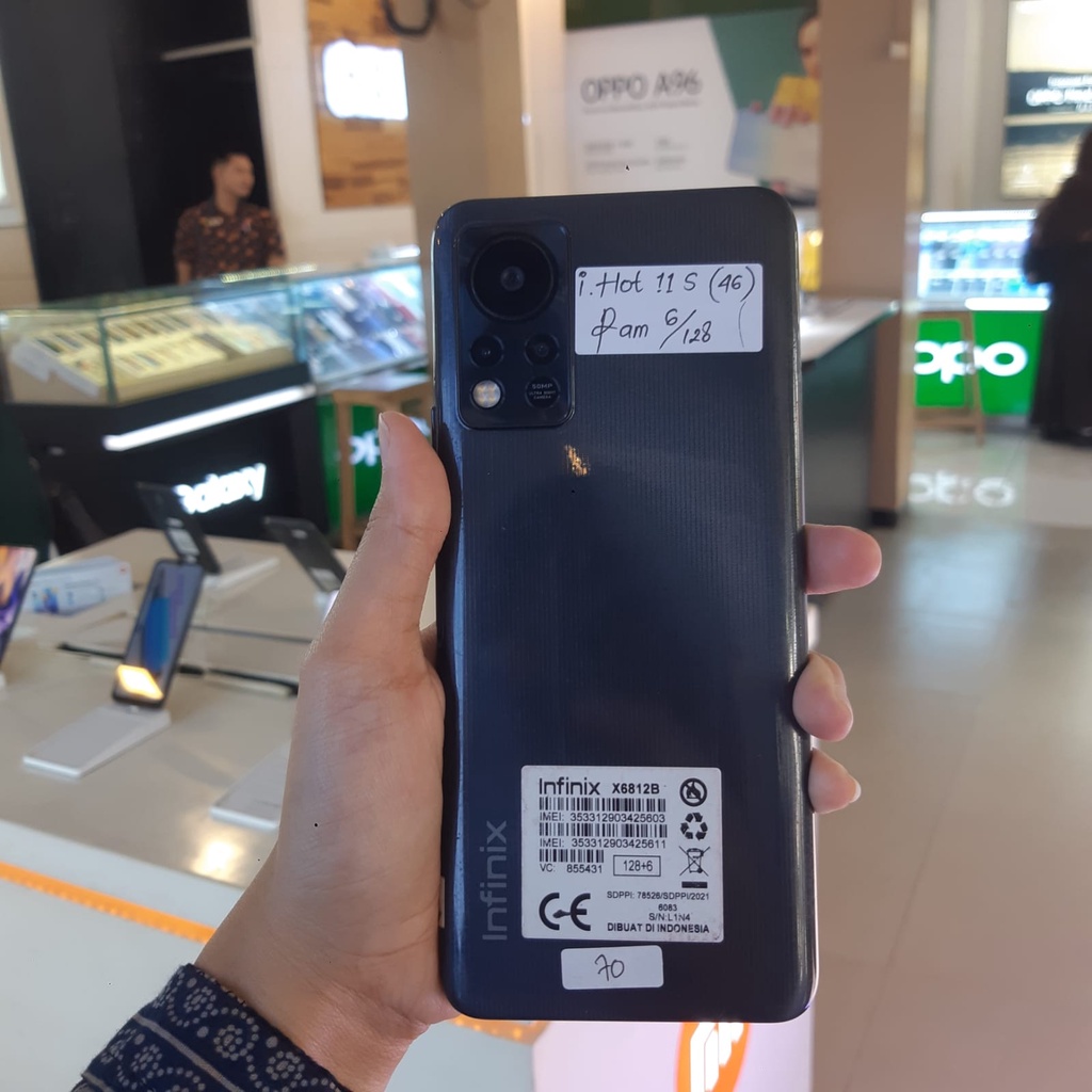 Infinix Hot 11s 6/128gb Fullset - Hp Bekas Second
