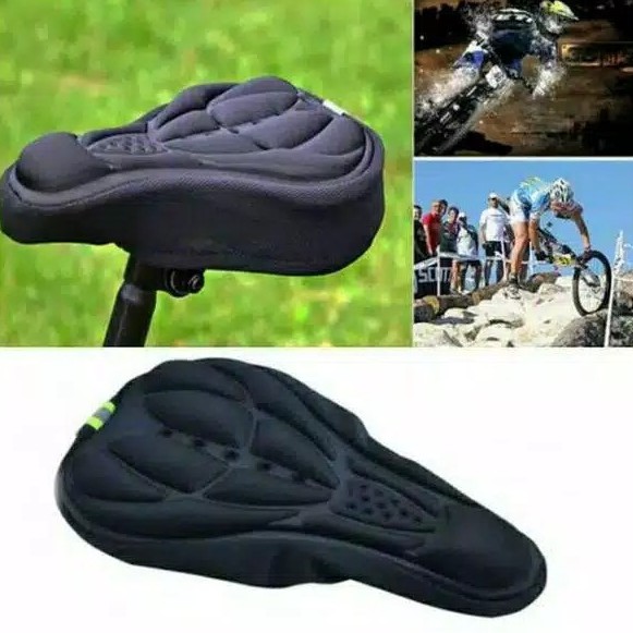 3D Sarung Bantal Sepeda / Jok Cover Sadel Sepeda Empuk Bike 3D Gel Pad Saddle Skotlet Reflektif