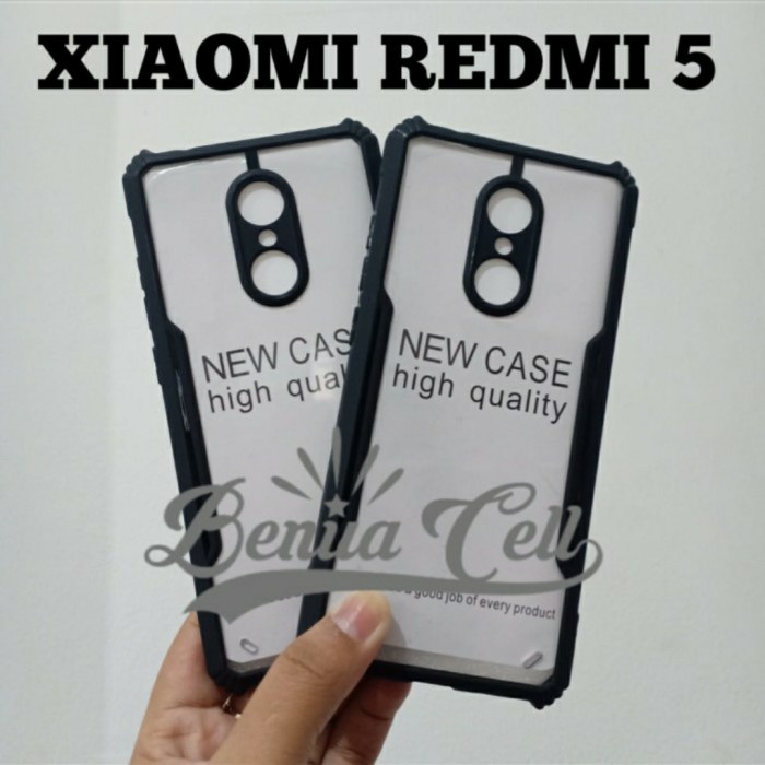 S/P- CASING COVER CASE XIAOMI REDMI 5A REDMI 5 Case armor shockproof ipaky fuze bumper clear - REDMI 5