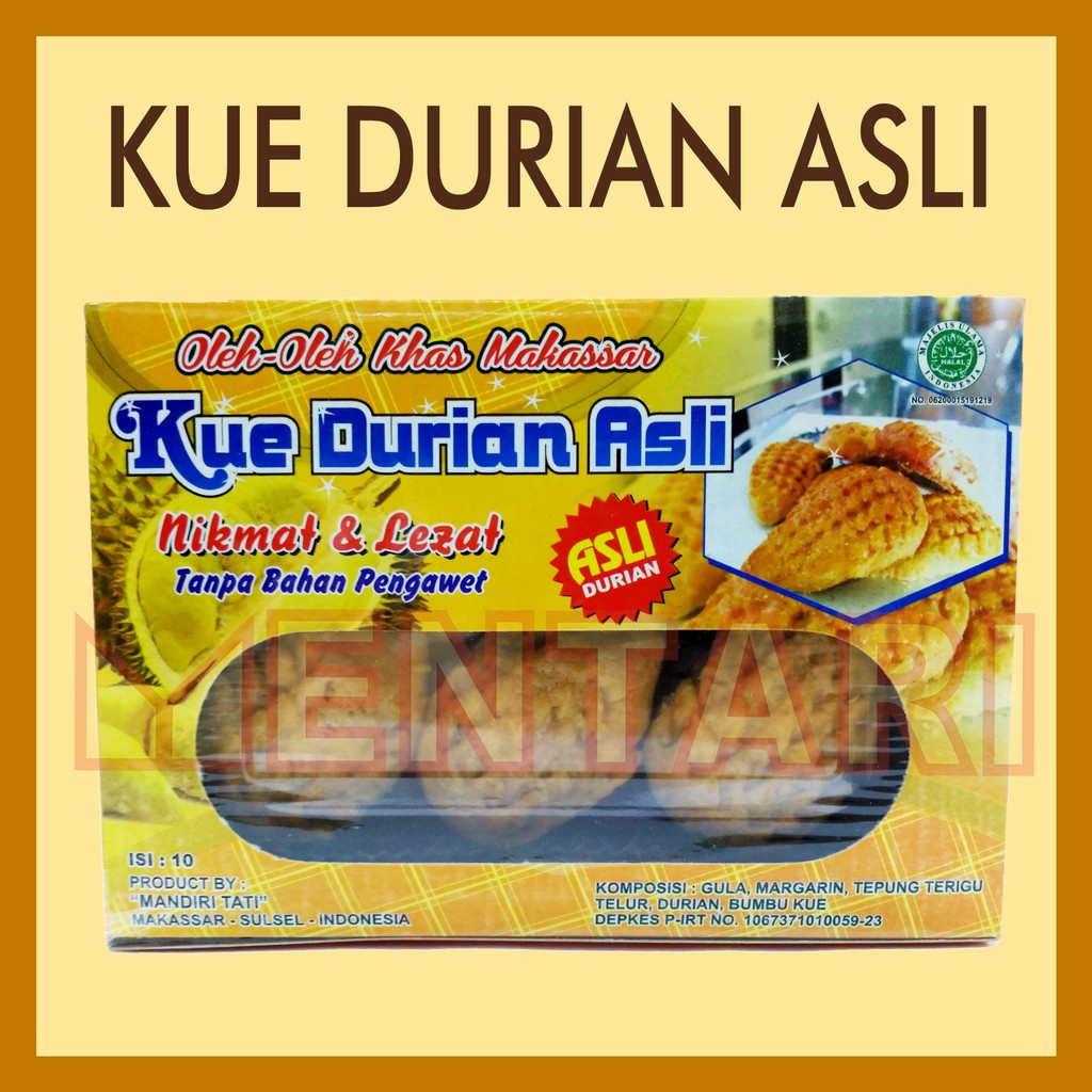 Kue Durian ASLI - Kue Kering Durian Premium - MANDIRI TATI