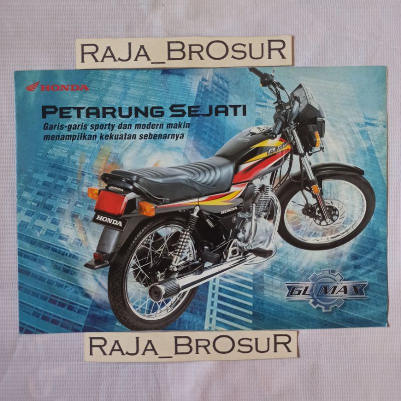 Poster brosur jadul lawas Honda GL Max 2004