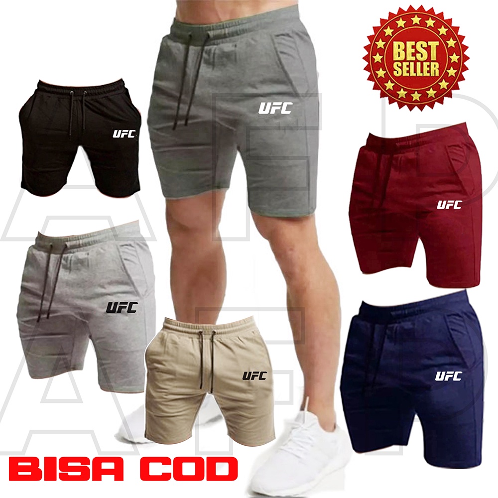 CELANA pria PENDEK UFC Celana Olahraga Celana Santai