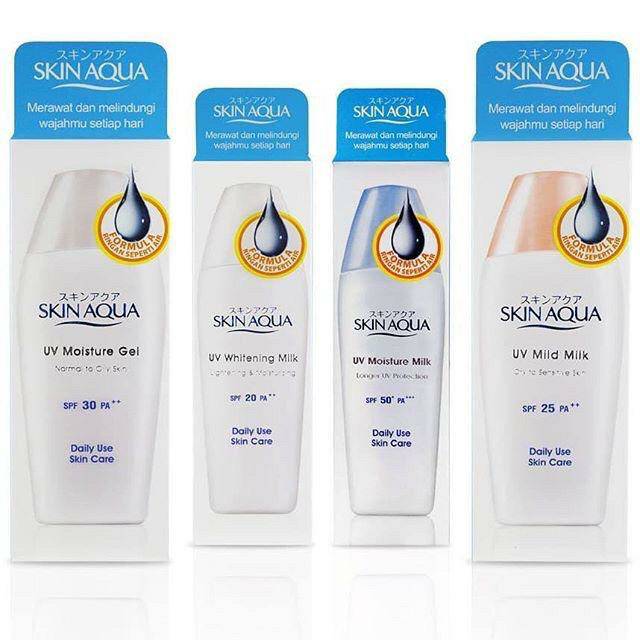 Skin Aqua UV moisture milk SPF 50++ / Skin Aqua UV moisture Gel SPF 30++ { 40 GR }