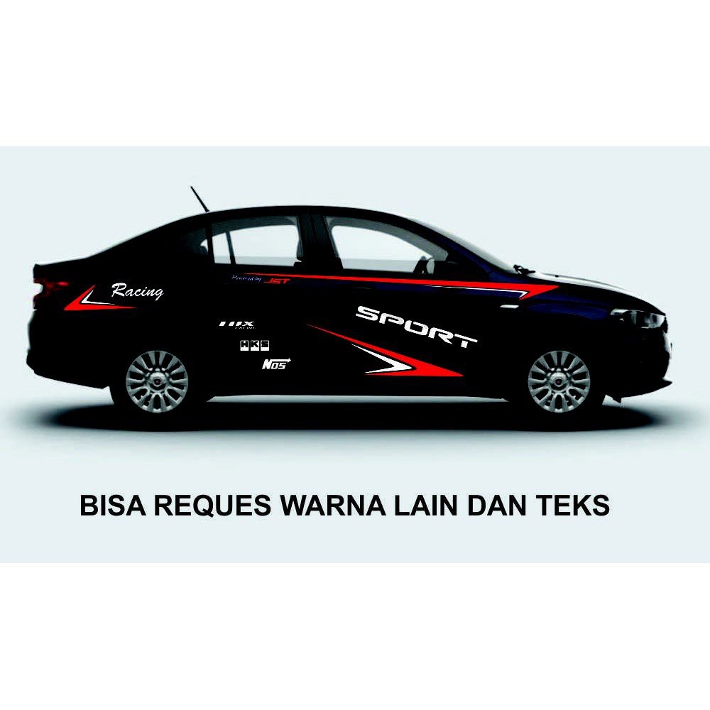 Promo Stiker Mobil Sedan  Sport Sedan Civic Baleno Grand livina Timor Vios semua mobil bisa