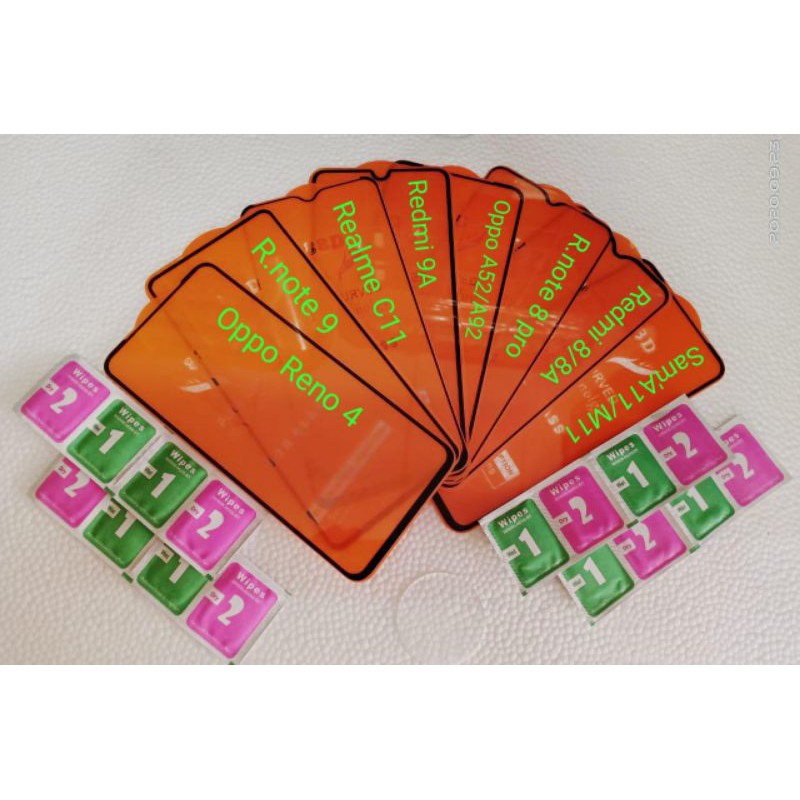 (Grosir) Tempered Glass Full Screen Guard TG Full Layar Semua Type Hp