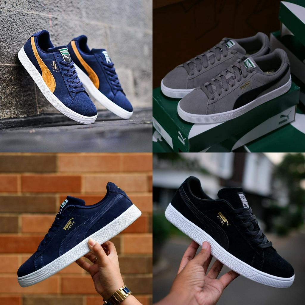 Sepatu Sneakers Suede Classic Hitam Putih Grade Premium Sneakers Casual Sport | Sepatu Pria | Sepatu Wanita | Sepatu Unisex