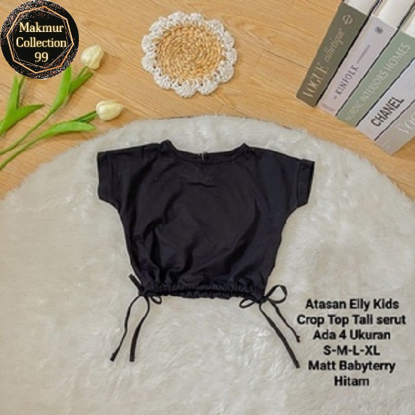 Crop Top Anak Perempuan Tali Serut Kiri dan Kanan/Atasan Elly Kids 1-5 Tahun Matt Babyterry