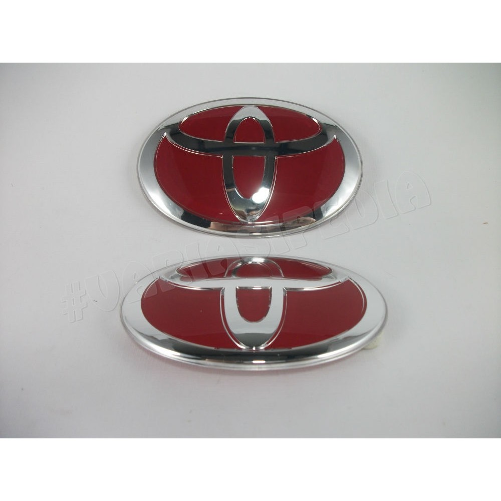 Emblem Logo Paket Toyota Merah Innova 2009 ORI Depan Belakang