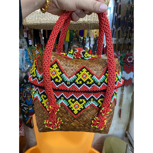 tas rotan bakul, tas bakul, tas rotan, tas kotak, tas bahan rotan, tas rotan manik, tas bakul manik,